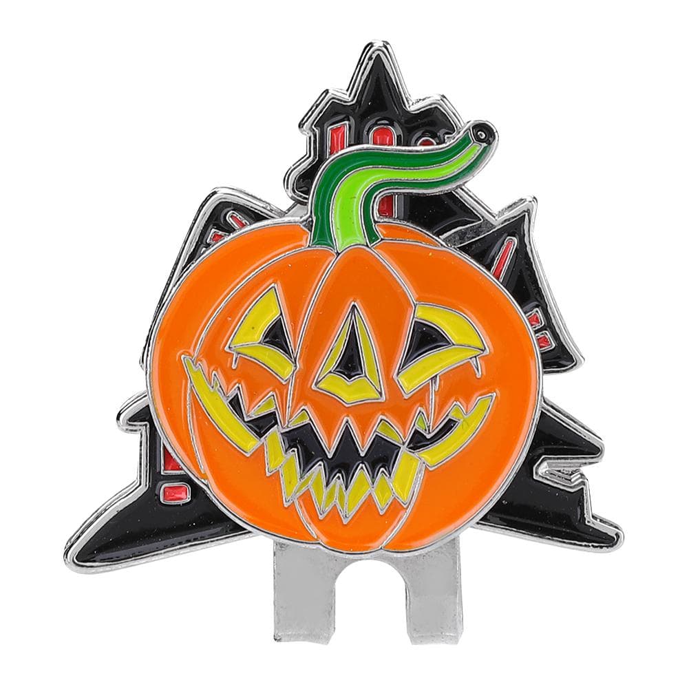 Festival Style Stainless Steel Golf Hat Clip with Magnetic Ball Marker Accessory Halloween