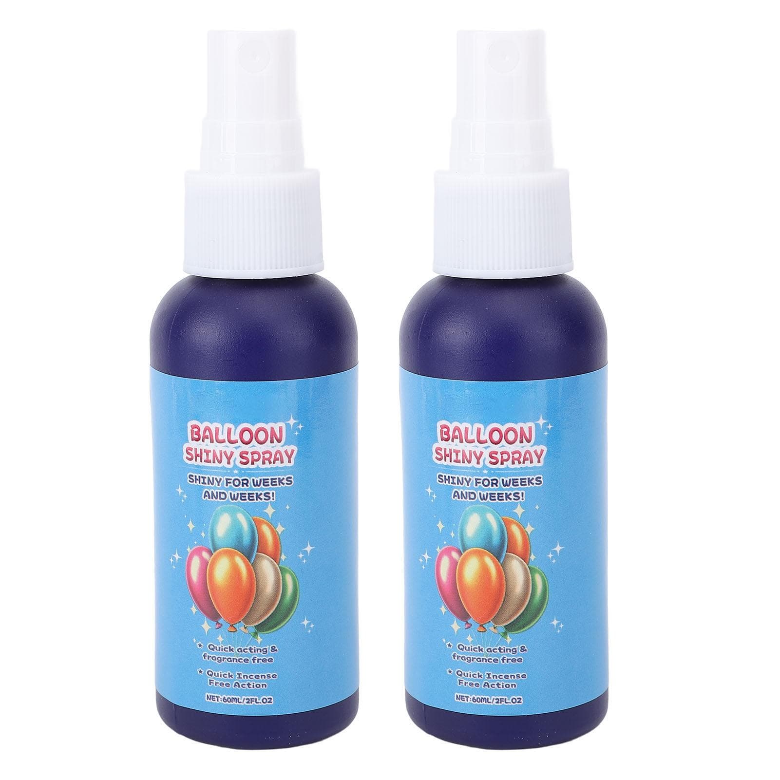 2PCS 60ML Balloon Shine Spray High Gloss Balloon Sprayer for Party Wedding Birthday Celebration