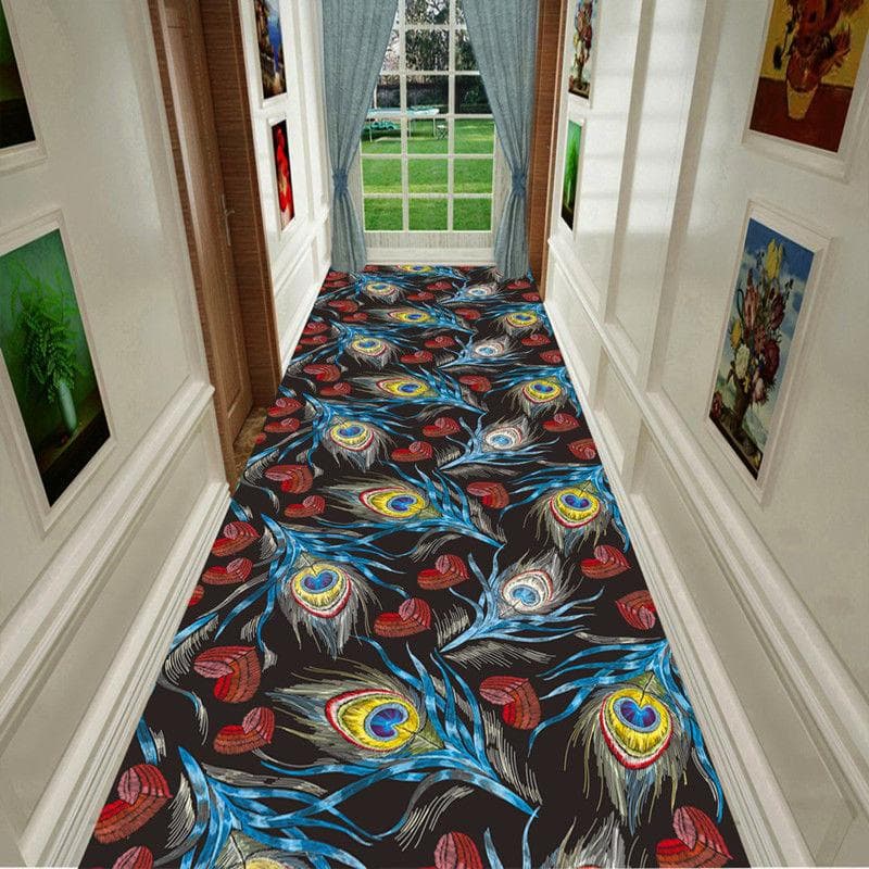 Household Long Corridor Carpet Hallway Aisle Runner HOTEL Home Decoration Long Rug Stairway Entryway Anti-slip Mat Customizable Customized size