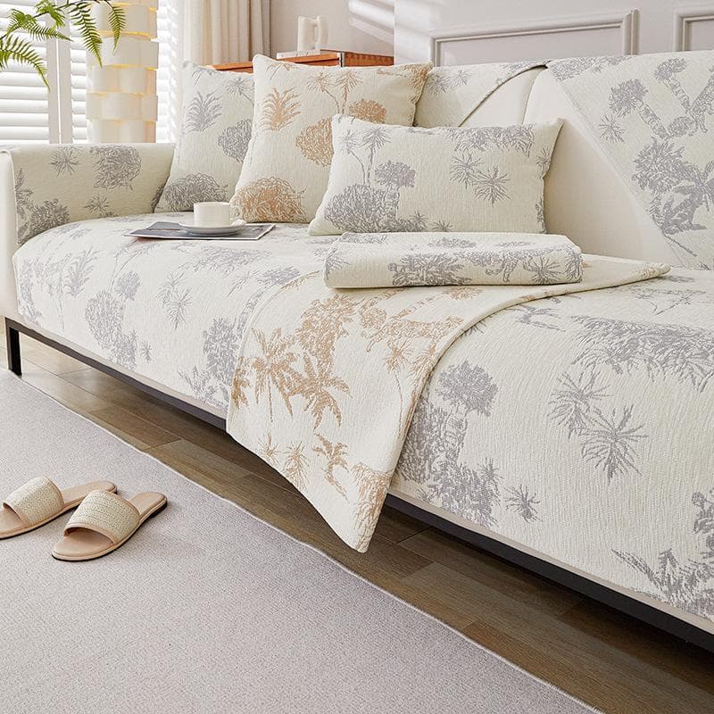 Jacquard Sofa Cover Luxury Sofa Cushion for Living Room Chenille Non-slip Sofa Towel Couch Cover Seat Pad Home Protection Cover 70x70cm 1pcs