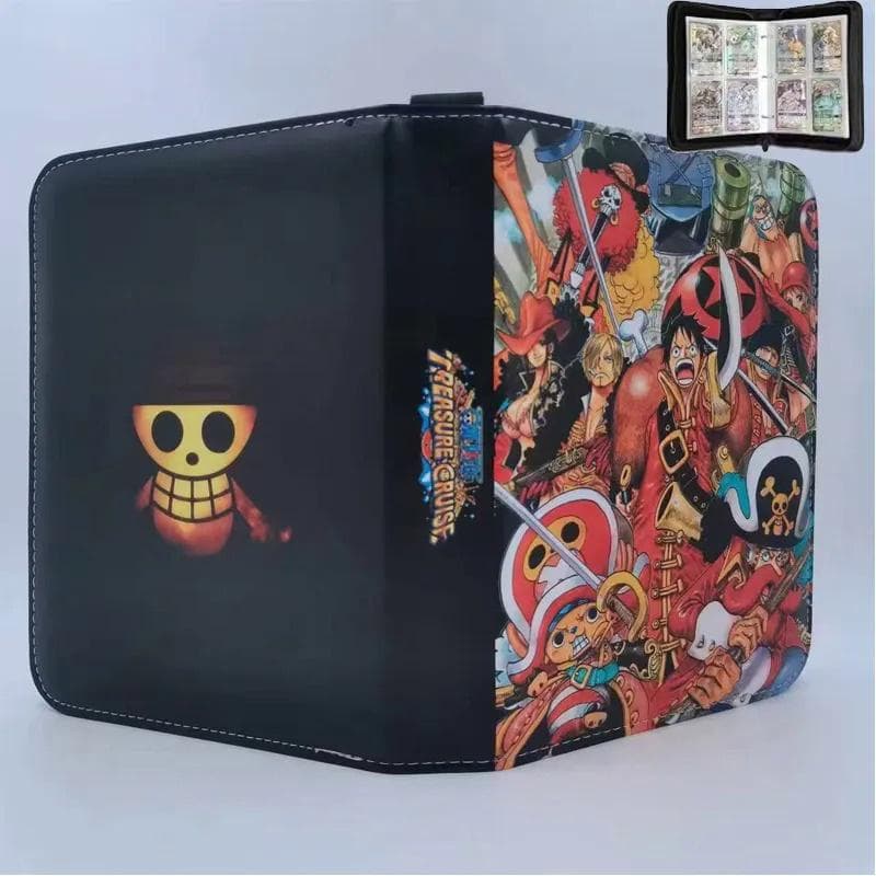 2x2 900pcs Cards holder Anime Luffy ACE Zoro Game Binder Card Holder Zipper Album Book Capacity R SR TGR GP Collectibles Folder Kids G