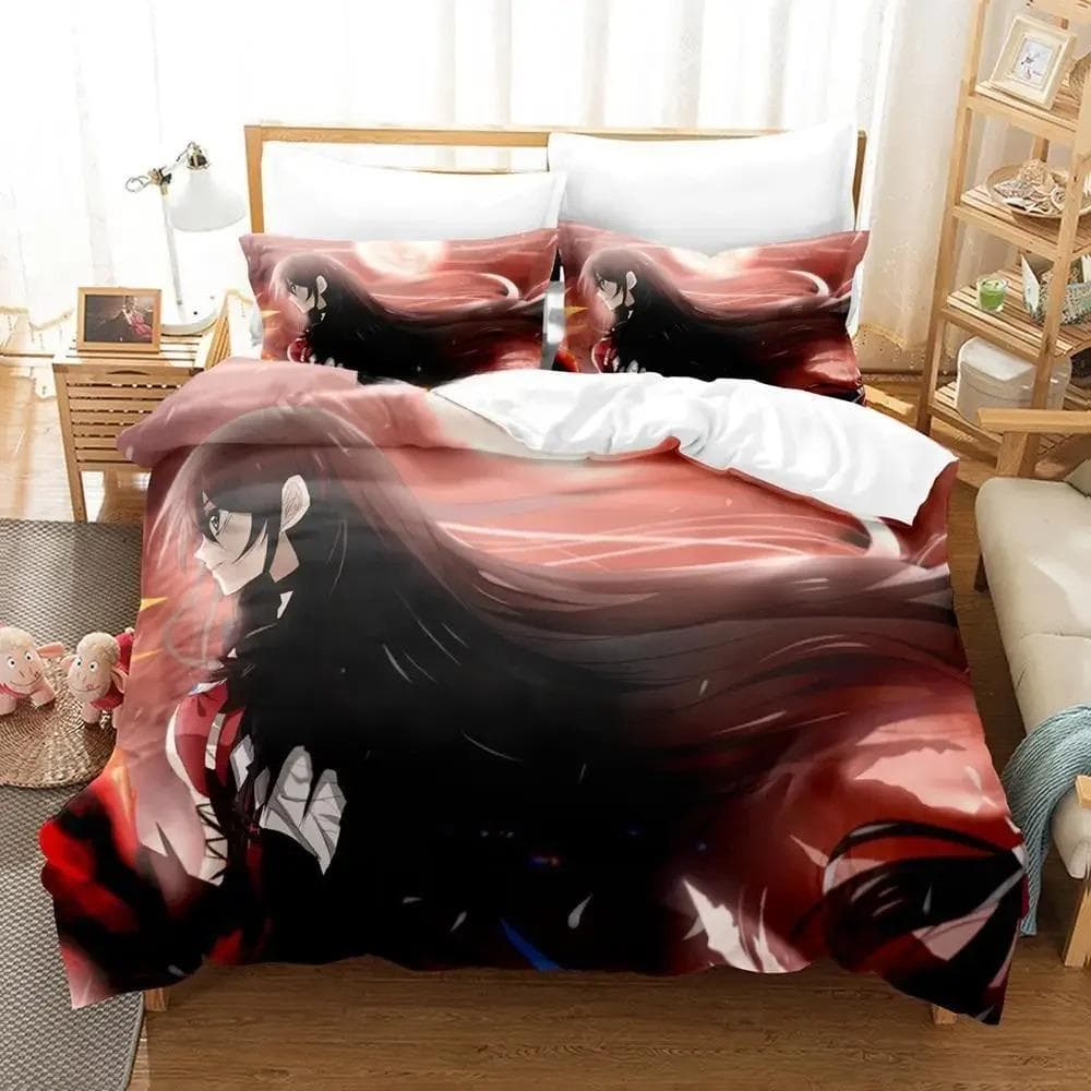 3D Print Tales of Berseria Bedding Set,Duvet Cover Comforter Bed Set Quilt Cover Pillowcase,King Queen Twin Size Boys Girls 135X200cm-2pcs