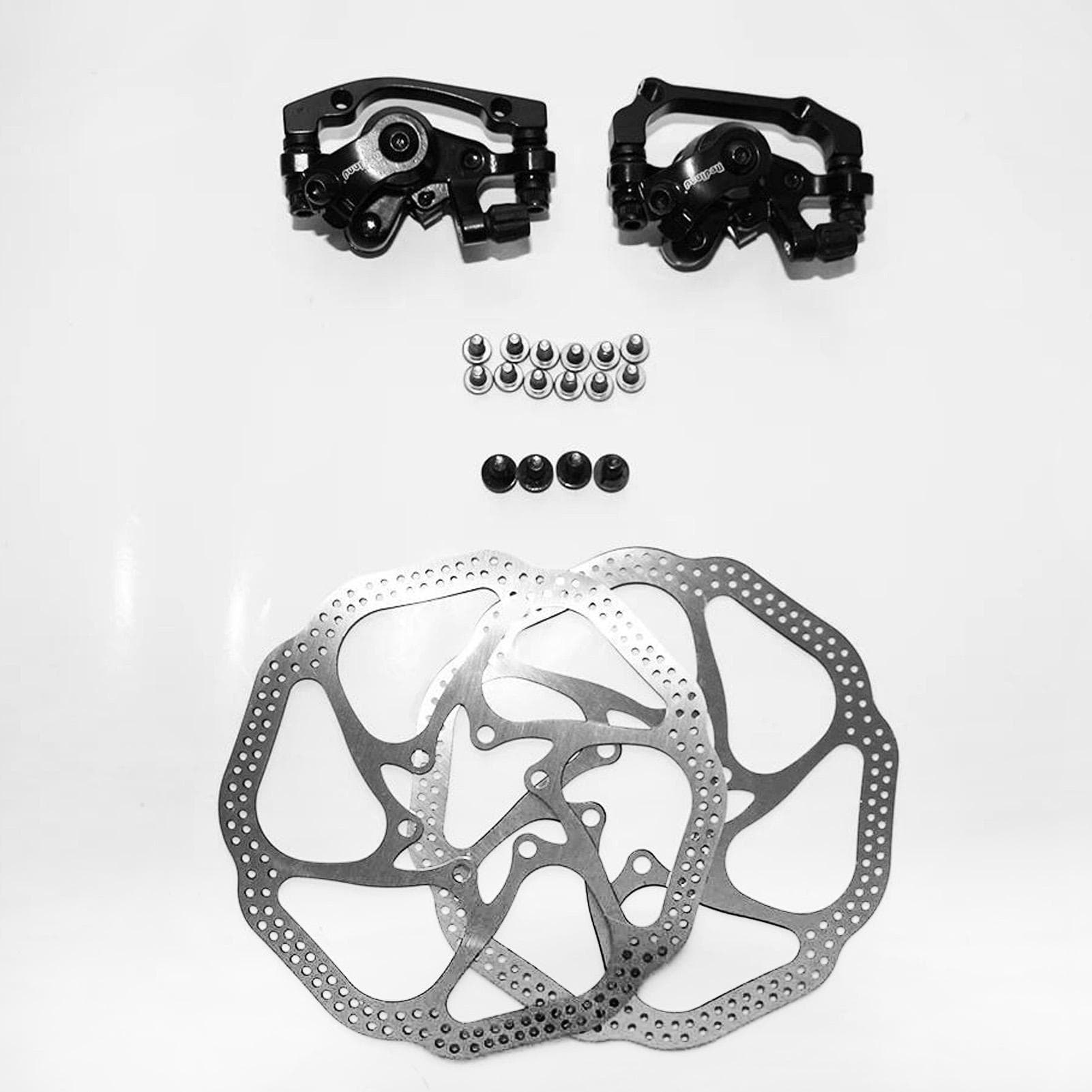 Bike Disc Brake Kit Including Front and Rear Caliper 160mm Rotor for Mountain Bike black