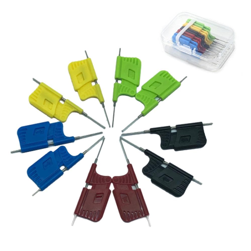 Universal Chip Test Clip Small Clip Test Clamp SDK08 Test Clips Set Chip Test Hook Clips Electrical multicolour