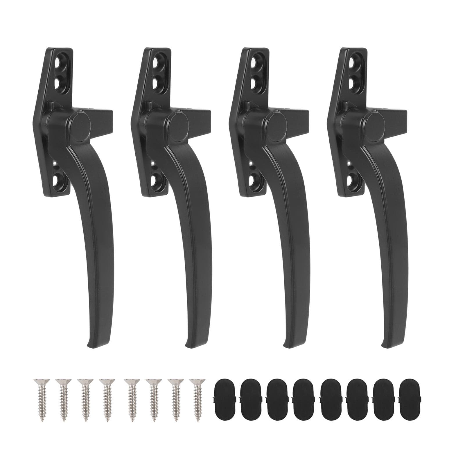 Aluminum Alloy Window Handle for Flat Open External Push Casement Security Lock Hardware Right White black