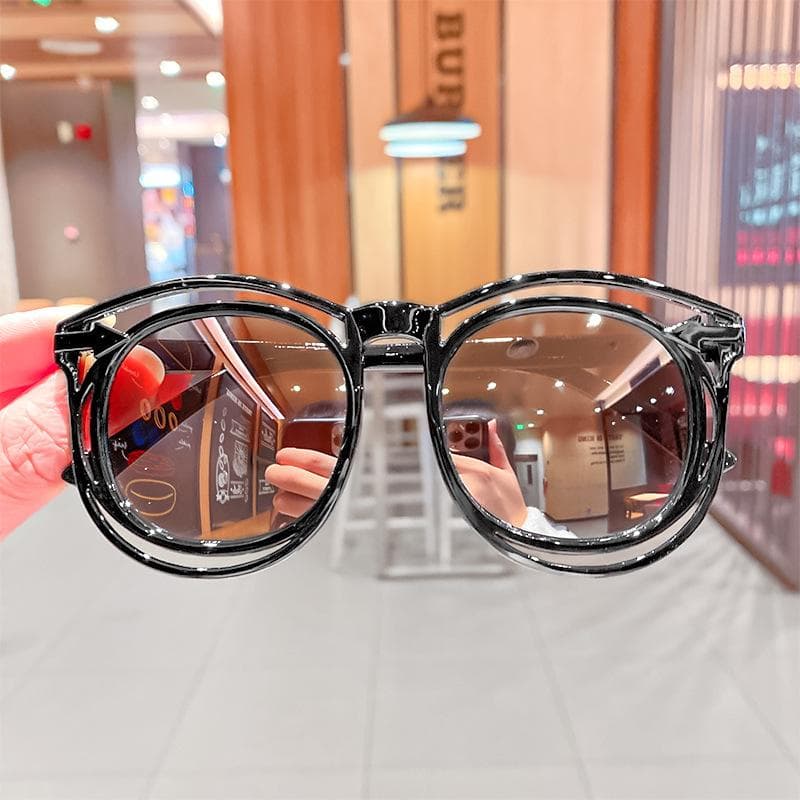 Kids Sunglasses Fashion Cartoon Bear Anti Glare UV Protection Stylish Goggles for Boys Girls Baby Sun Glasses MULTI