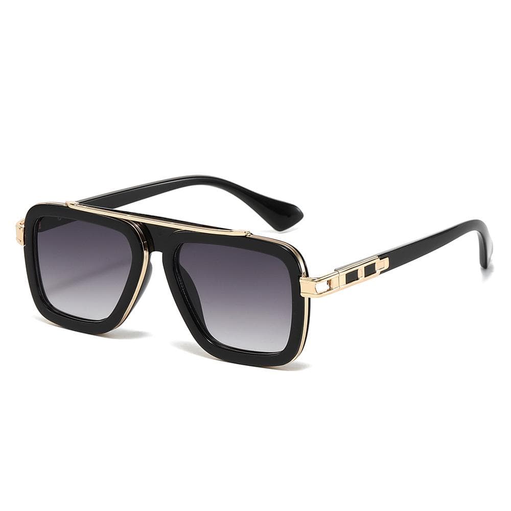 2024 Retro Square Frame Sunglasses: European/American Punk Style for Men & Women, Inspired by Internet Celebrities Regular