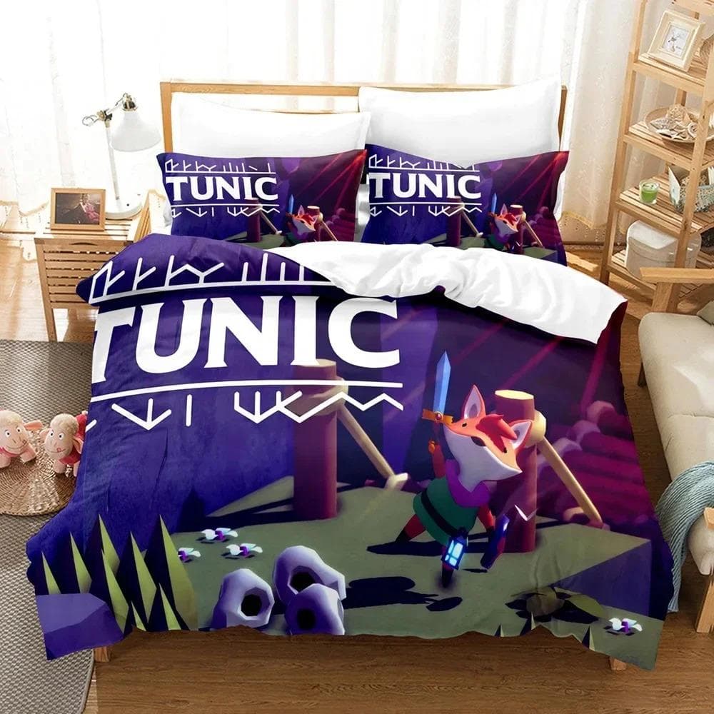 3D Printed Tunic Bedding Set Anime Game Duvet Cover Double Twin Full Queen King Adult Kids Bedclothes Quilt Cover 70x133cm 2pcs