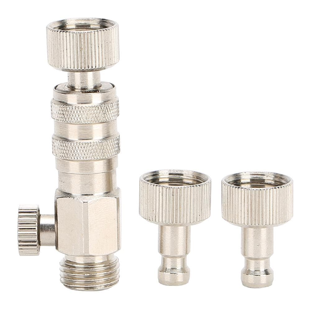 3pcs Airbrush Connector Quick Release Coupling with Air Flow Adjustment Air Compressor Fitting