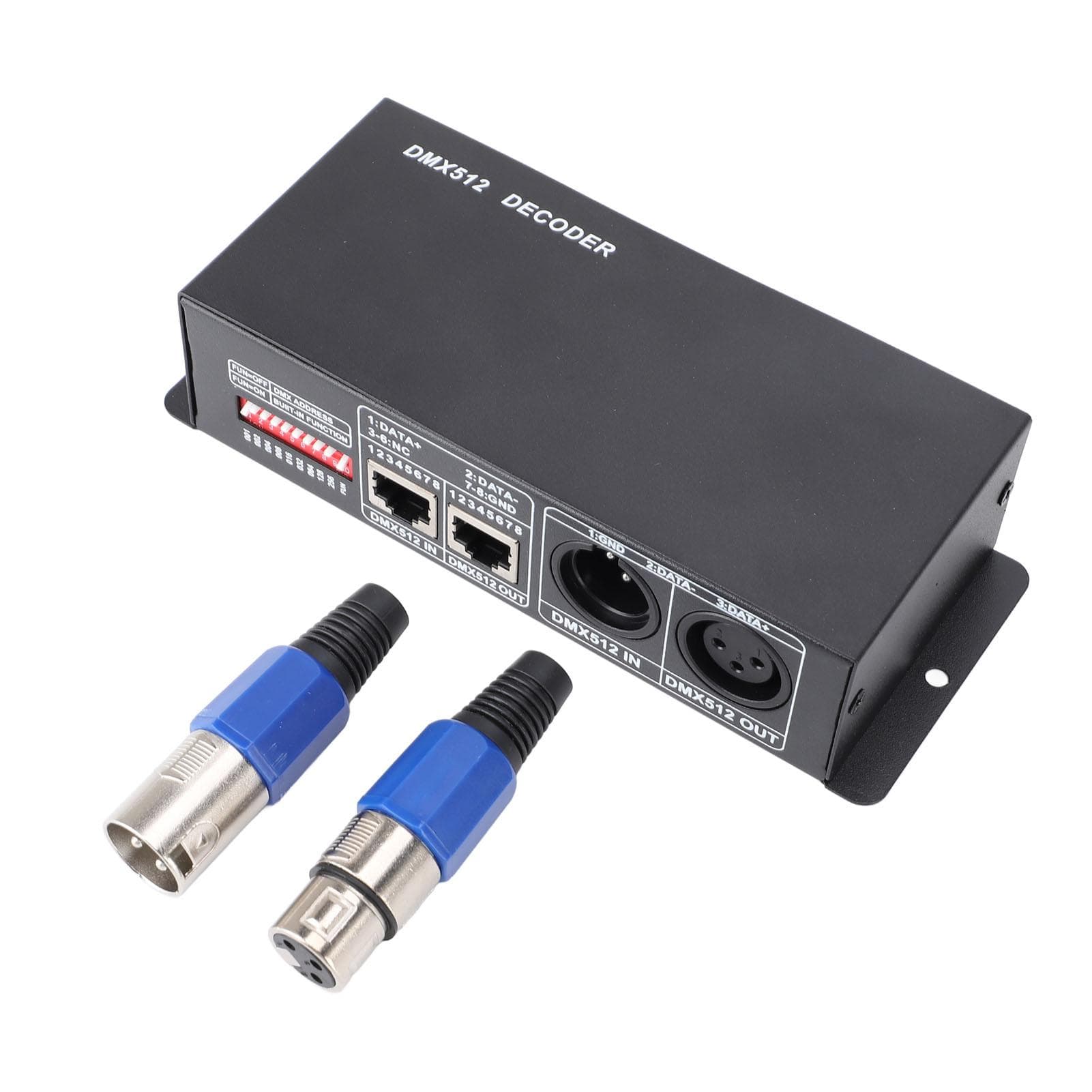 3 Channels DMX 512 Decoder Iron PCB RGB LED Controller Decoder Dimmer Driver for Bars Hotels 12V to