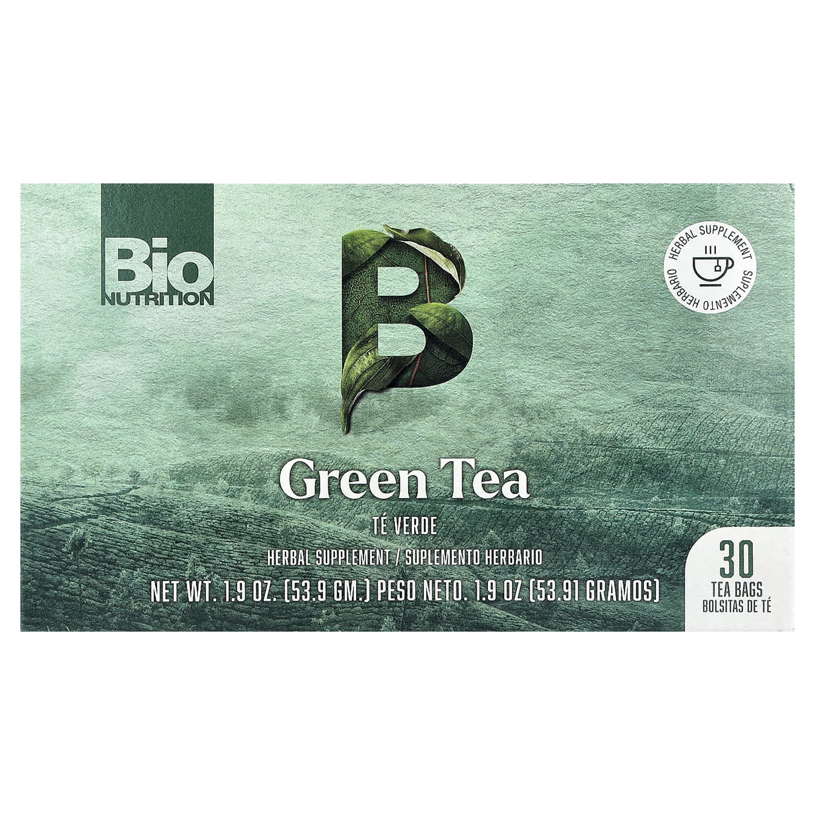 Bio Nutrition, Green Tea, 30 Tea Bags, 53.9g (1.9oz)