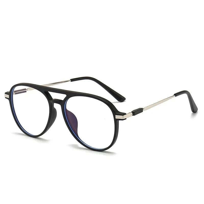 Vintage Double Beam Reading Glasses for Men Anti Blue Light Square Frame Presbyopia Eyewear 0