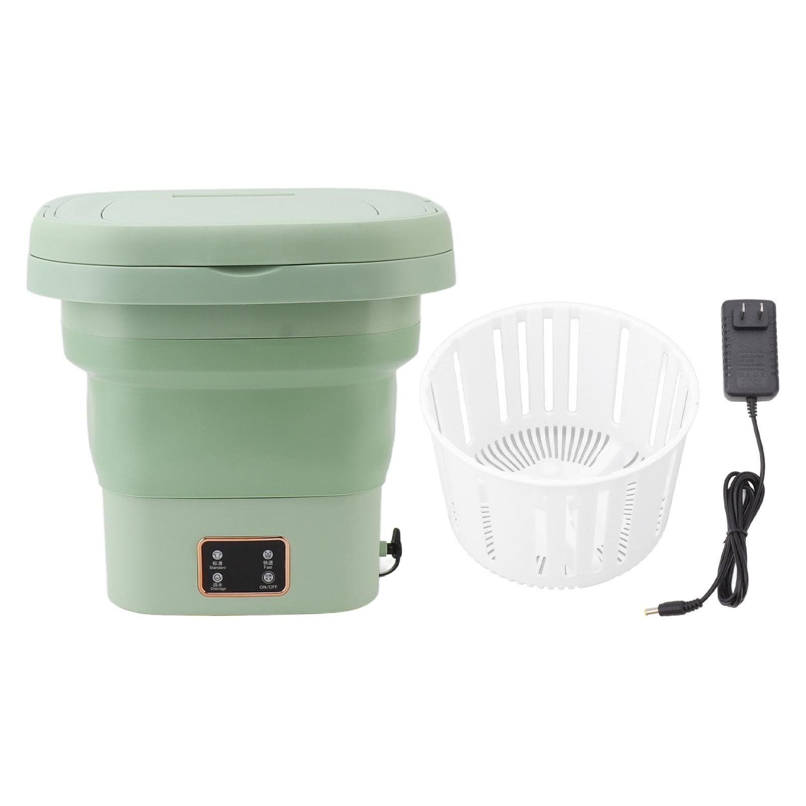 Small Portable Washing Machine 9L Foldable Washing Machine Baby Underwear Small Automatic Washer green