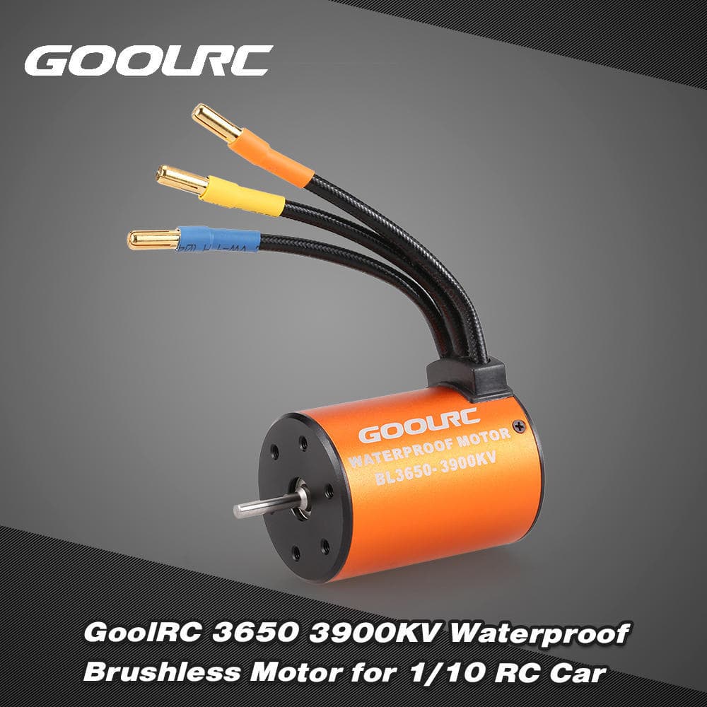GoolRC 3650 3900KV Waterproof Brushless Motor for 1/10 RC Car HSP 94123 HuanQi 727 FS Racing