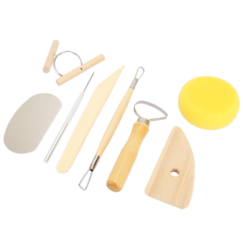 8PCS Art Crafts Pottery Sculpting Set Clay Sculpting Carving Hand Making Modeling Tools
