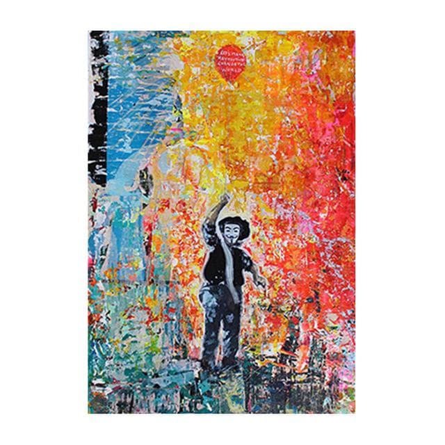 Graffiti Street Art Banksy Balloon Girl Canvas Painting Poster Cuadros and Prints Wall Art Picture for Living Room Home Decor 21*30cm