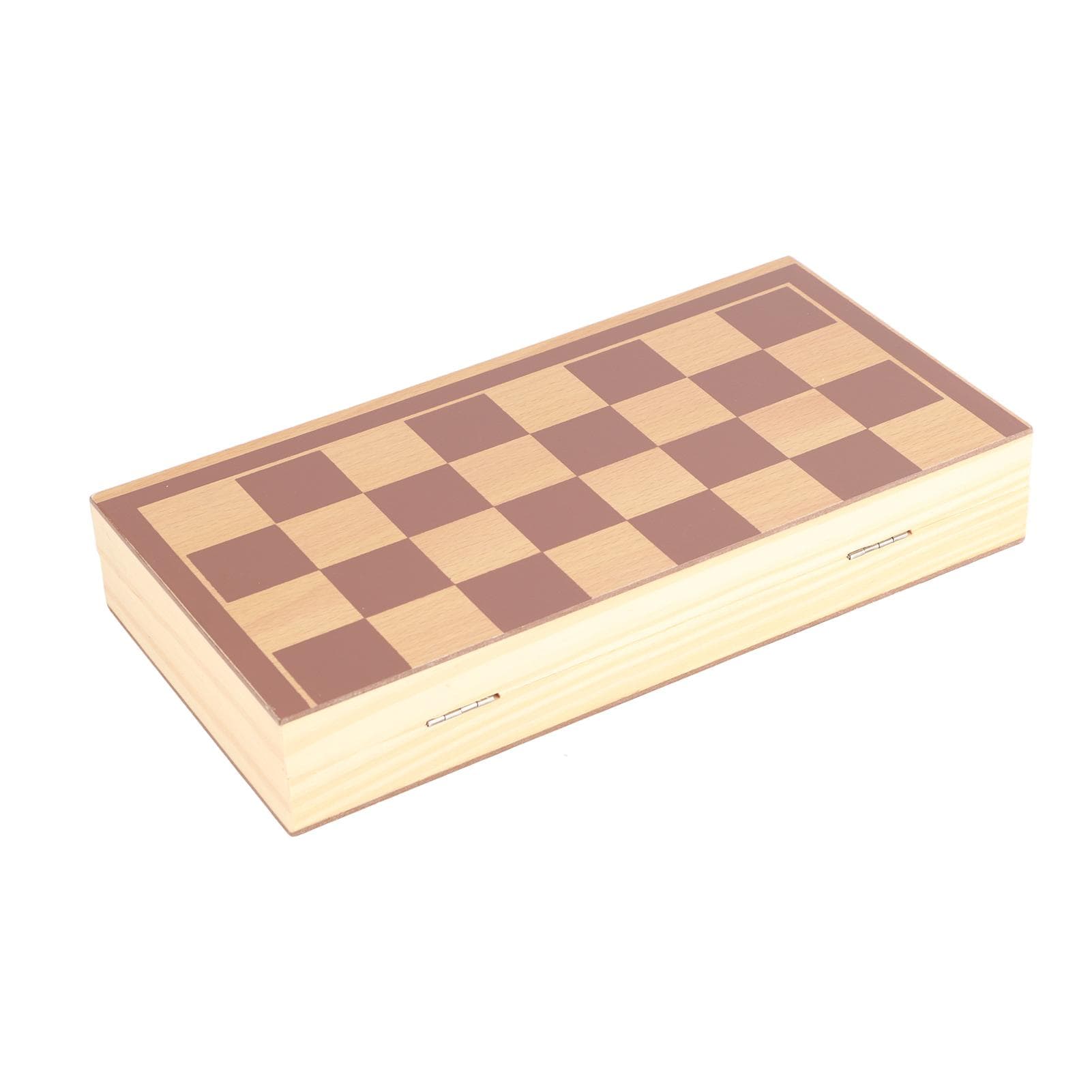 Folding Wooden Chess Professional Handcrafted Educational Chess with Folding Board for Indoor and
