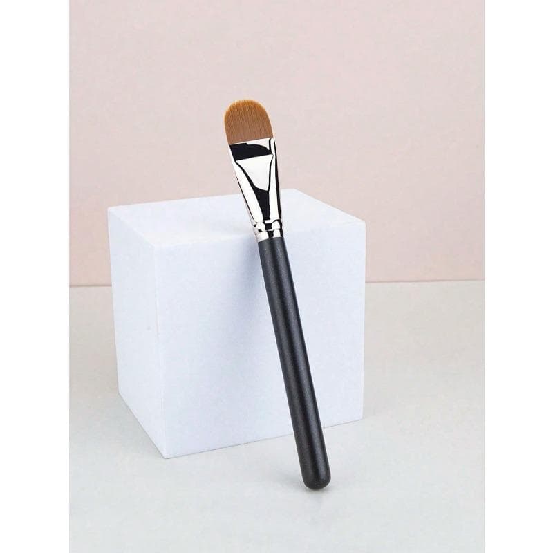 1pc Flat Round Ultra-Thin Makeup Brush For Professional Foundation And Concealer Contouring Concealer Brush,Blush Brush,Contour Brush,Bronzer Brush 1pc