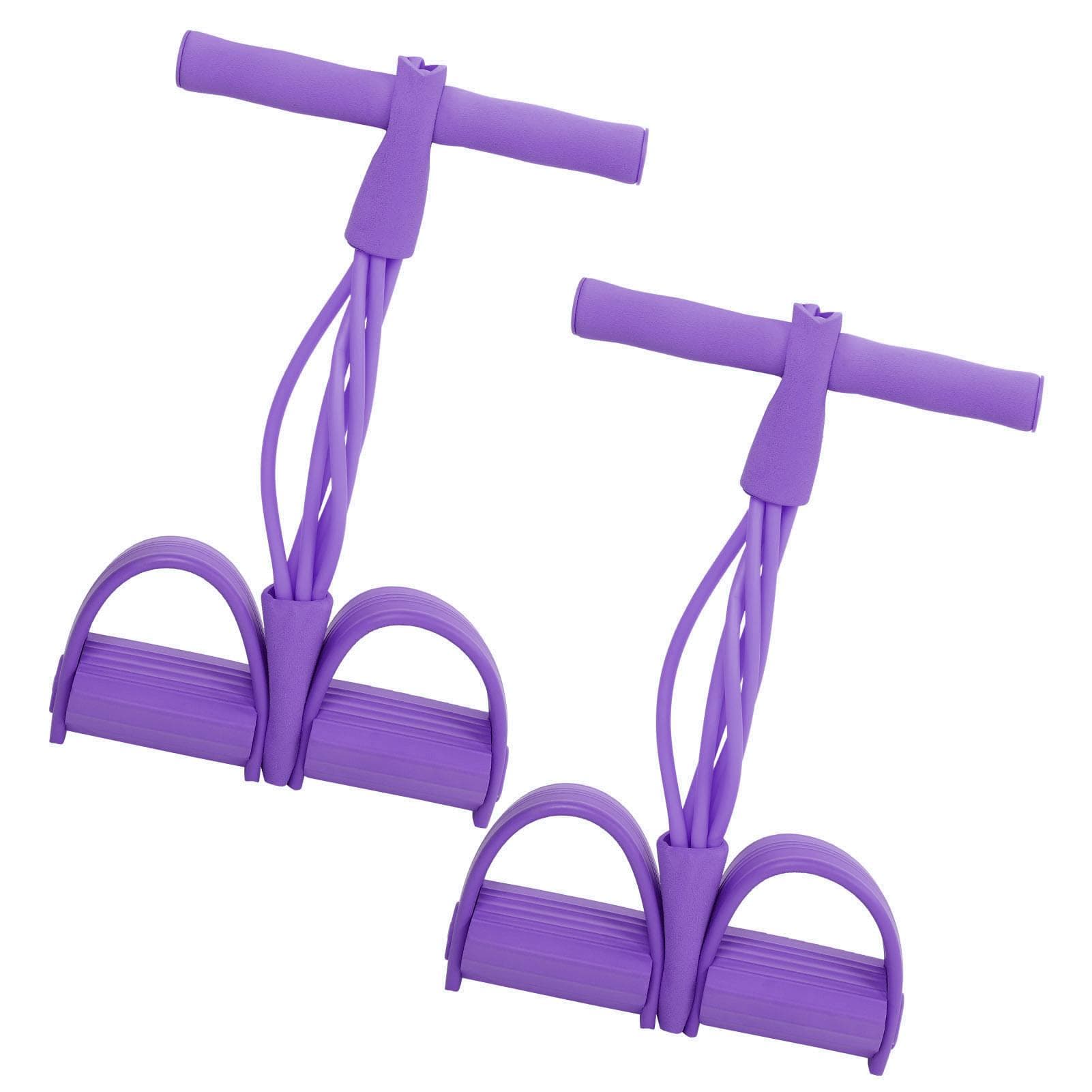 4 Tube Elastic Pull Rope Sit Up Training Pedal Resistance Band Yoga Stretching Fitness