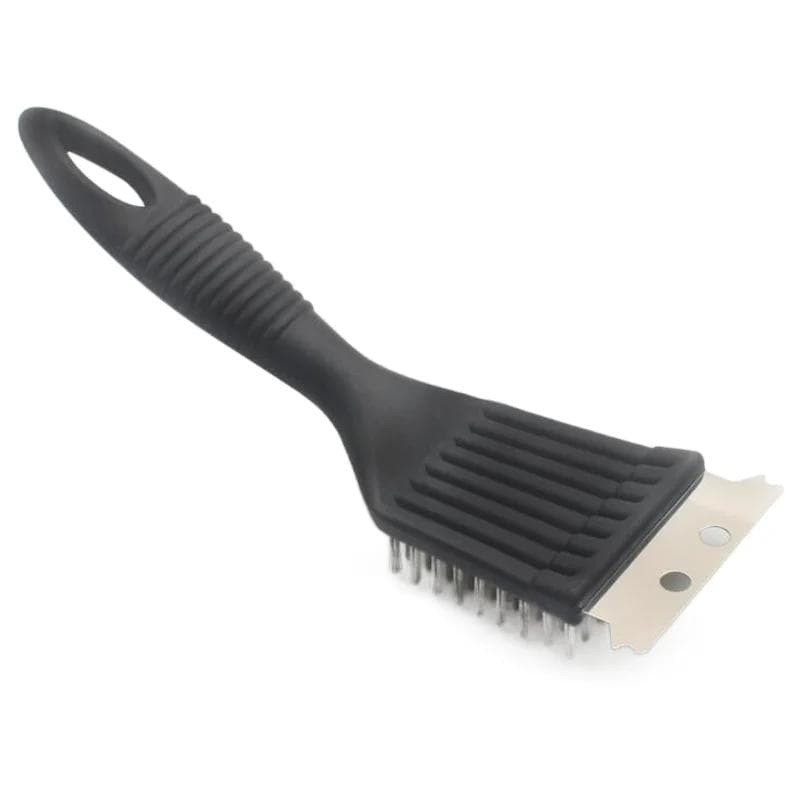 BBQ Grill Cleaning Brush Barbecue Brush Cleaning Tools Stainless Steel Wire Scraper Outdoor Home BBQ Accessories black