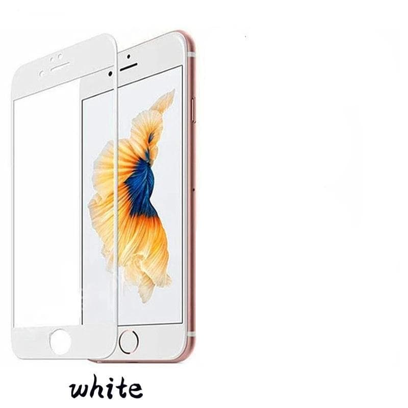 3 Pcs Tempered Glass For iPhone 17 16 15 14 11 12 13 Pro Max Screen Protector For iPhone X Xr Xs Max 7 8 6S Plus SE2020 Full Cover Glass iPhone 6S white