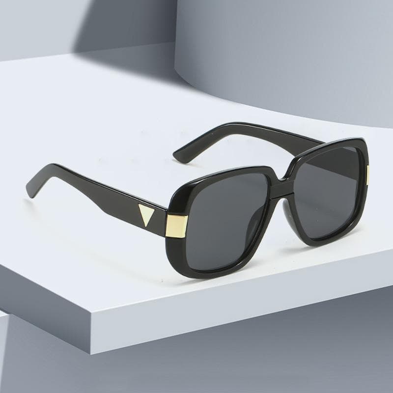 Retro Square Frame Sunglasses Women Artistic Youth Accessories Trendy Versatile Daily Commuting Glasses