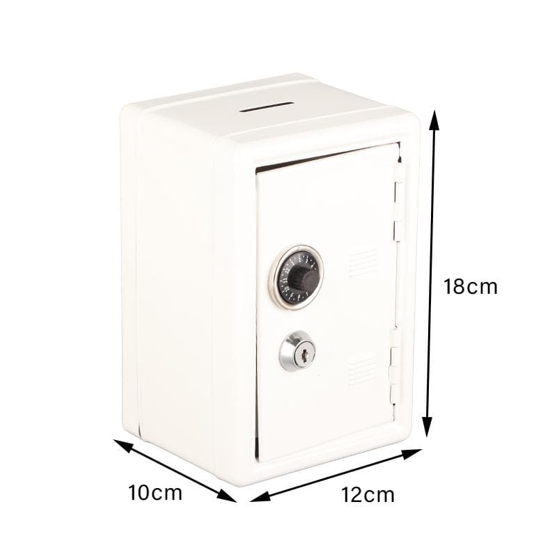 Kid Coin Bank Digital Combination Lock Security Money Saving Box with Coin Slot Key Pink white
