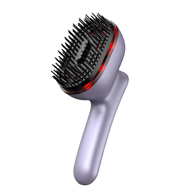 New Head Massager, Red Light Essence Atomizing Vibration Scalp Hair Care Hair Growth Comb, Hair Health Electric Massage Comb 1PCS purple