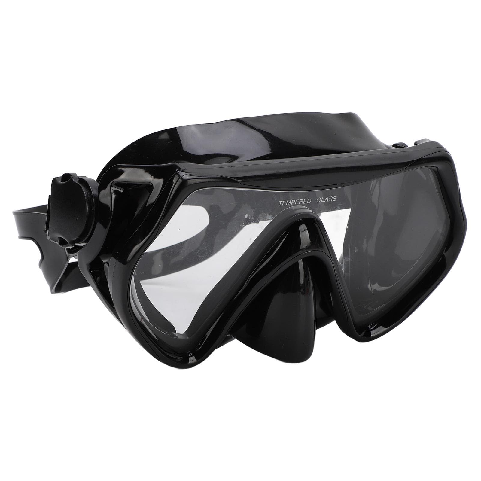 Diving Goggle Adult Swimming Glass Adult Snorkel Goggle with Tempered Glass Lens and Adjustable