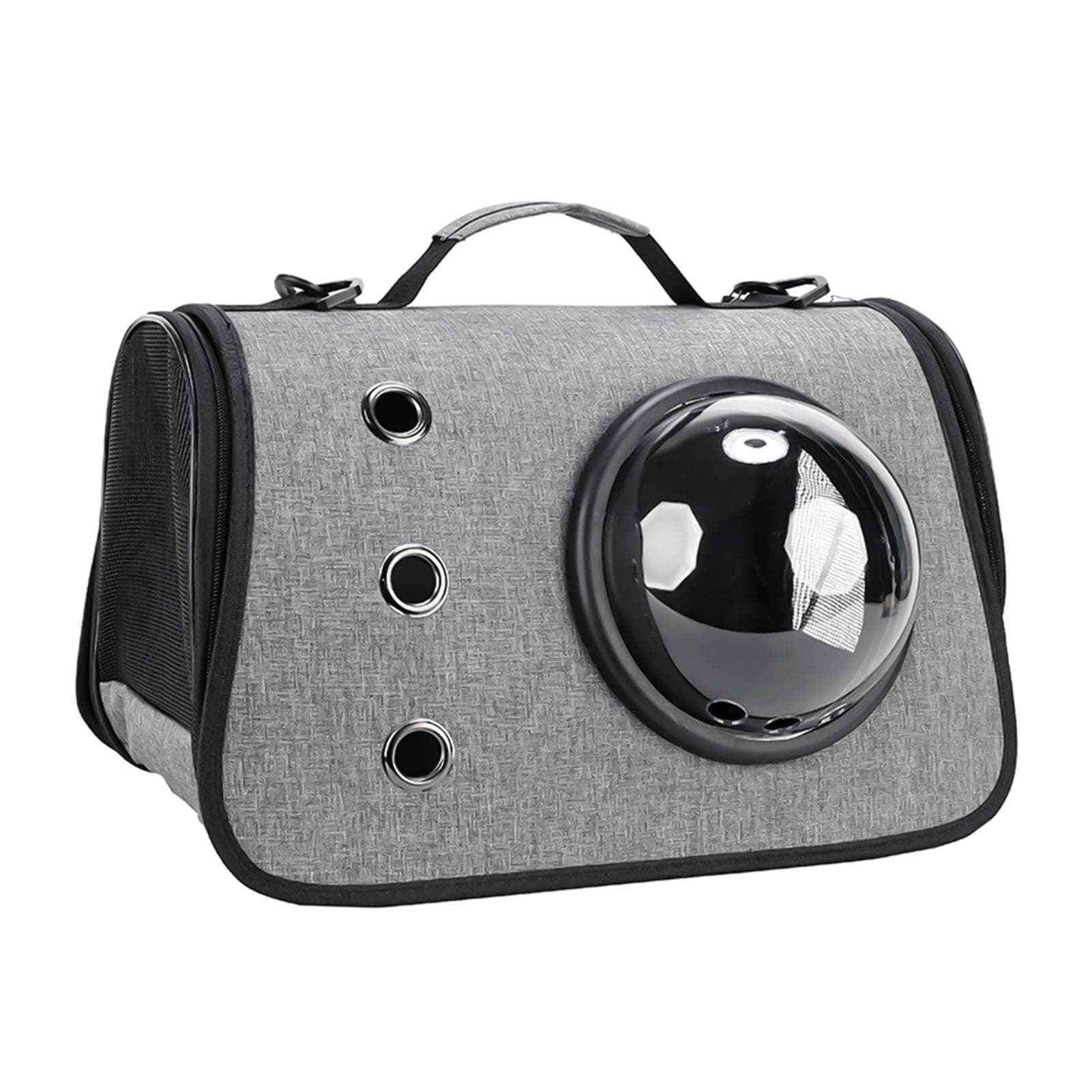 Airline Approved Cat Carrier Comfortable Pet Travel Carrier Shoulder Bag Handbag for Cats Small grey