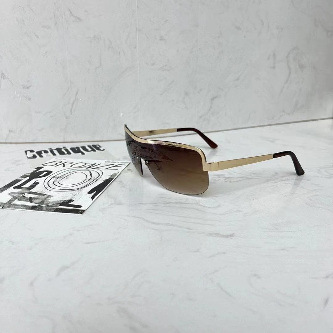 European American Style Sunglasses Big Size Windproof for Women Men Outdoor Bicycling Sun Glasses Designer Fashion