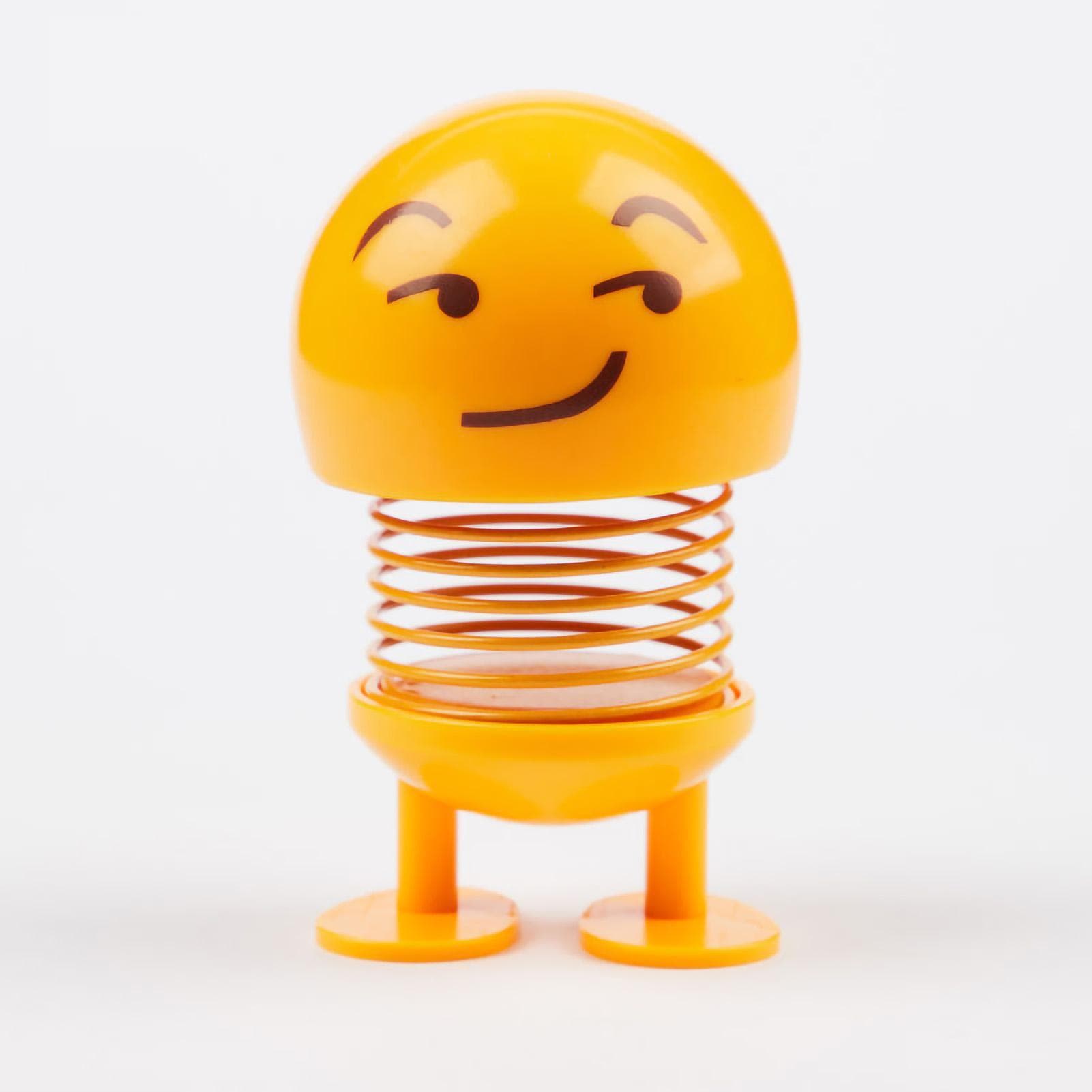 Spring Bobble Head Toy Cute Face Car Emotion Doll Interior Decoration for Car DashboardNo.14