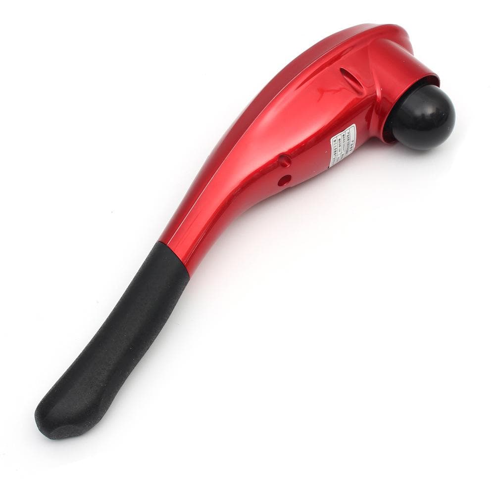 Electric Household Dolphin Massage Stick Multifunctional Handheld Back Beating Neck Waist Full Body Massager Gift red