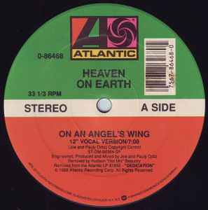 12inch Record HEAVEN ON EARTH - On An Angel's Wing 086468 Atlantic 1988 Japan Dance & Electronica Used
