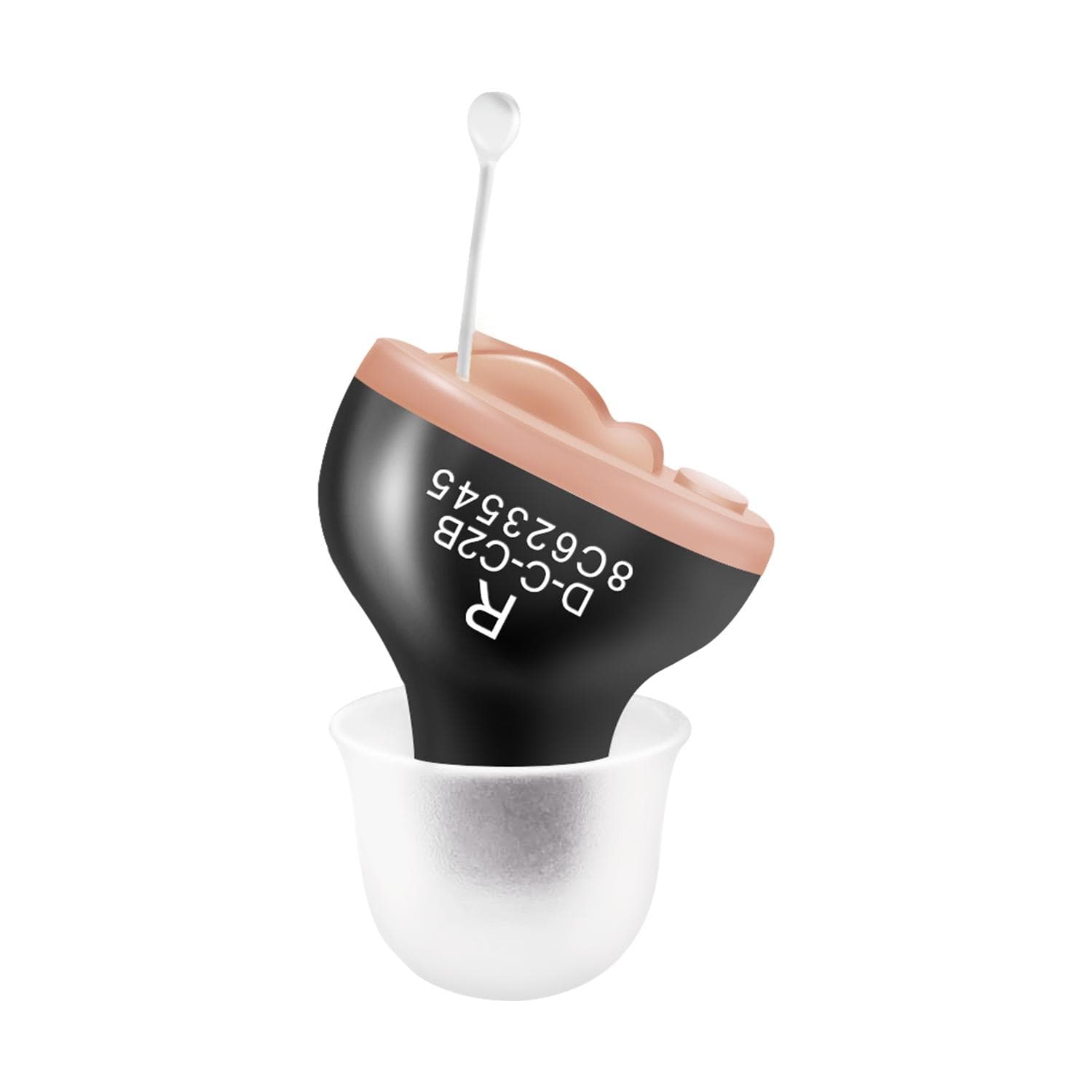 Hearing Aid Mini Digital CIC  For Deafness Sound Amplifier Listening Device Wireless Headphones For Senior 1PCS black