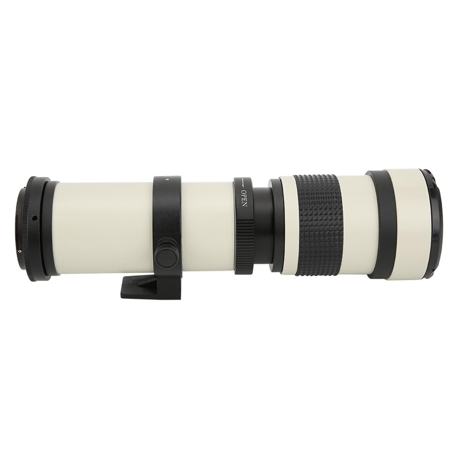 White 420800mm Aperture F 8.316 Full Manual Focusing Telescope Zoom Telephoto Lens for EF‑S Mount