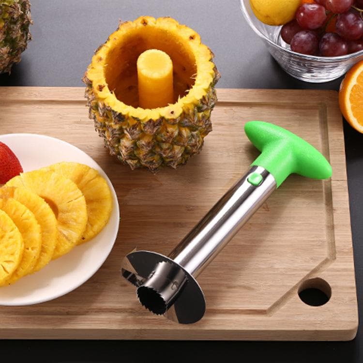 Gufa Stainless Steel Pineapple Cutting Knife Artifact Plastic Fruit Knife Spiral Turn black