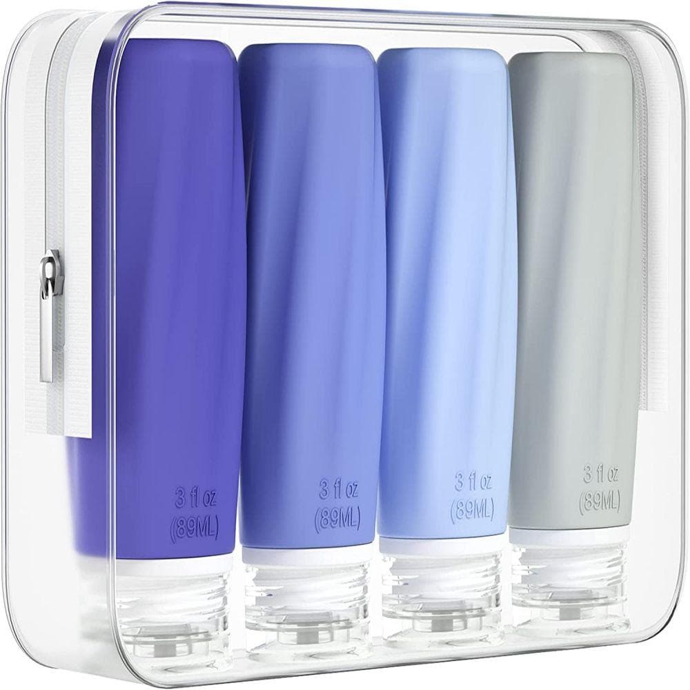1pc Toiletries Travel Bottles, Shampoo and Conditioner Lotion Liquid Dispensing Bottles, Portable Silicone Dispensing Bottles