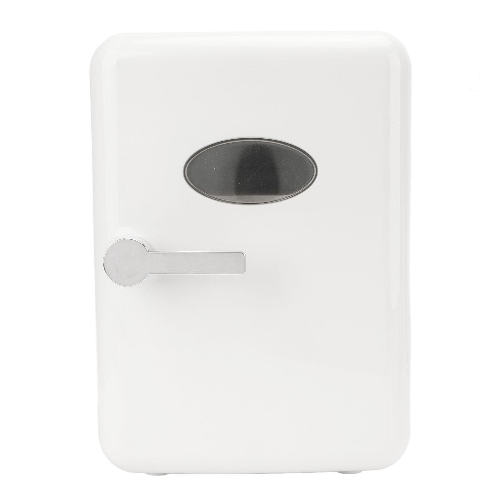 6L Car Refrigerator Compact Structure Space Saving White 42W Beauty Makeup Fridge for Home Offices UK Plug white