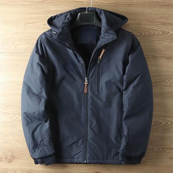 Waterproof Jacket Outdoor Hiking Trekking Thin Jacket with Hood Spring Autumn Windbreaker Hooded Jacket Mens Coats L blue