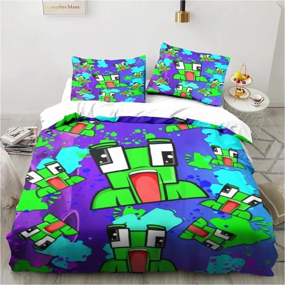 Cartoon Funny Play Unspeak.able Bedding Set Bedroom Soft Bedspreads for Bed Comefortable Duvet Cover Quilt and Pillowcase 140x210cm 2pcs