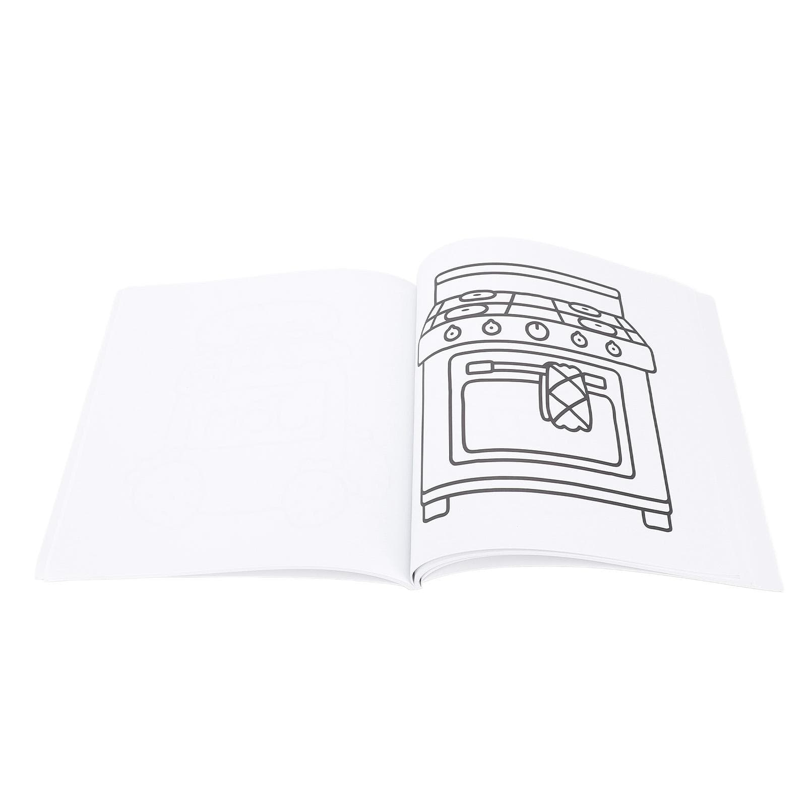Coloring Book Non Permeable Cute Cartoon Doodle Painting Coloring Book for Adult Teens