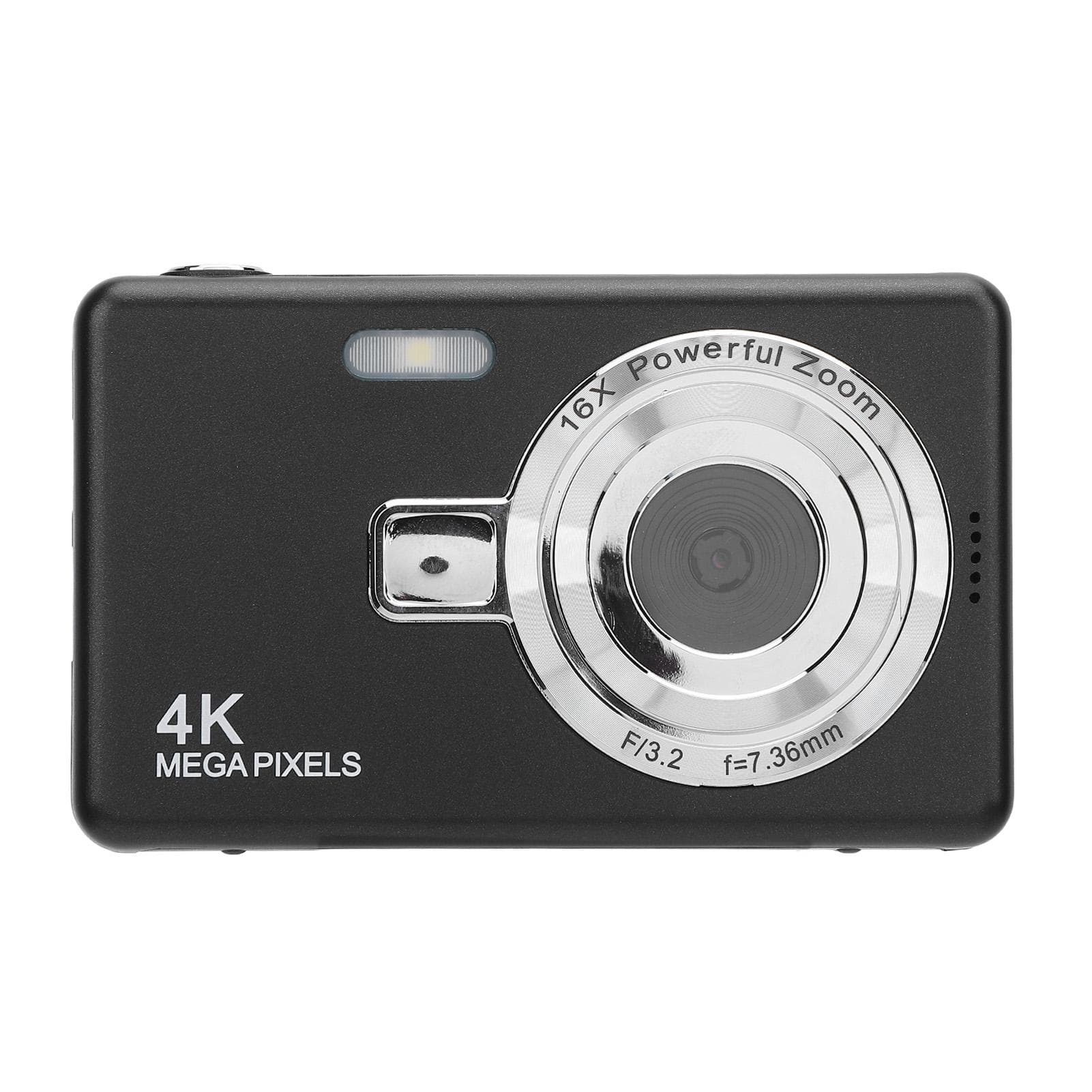 2.4inch Digital Camera Anti Shake 16X Zoom 50MP Photos 4K Video Camera with Fill Light for without TF card