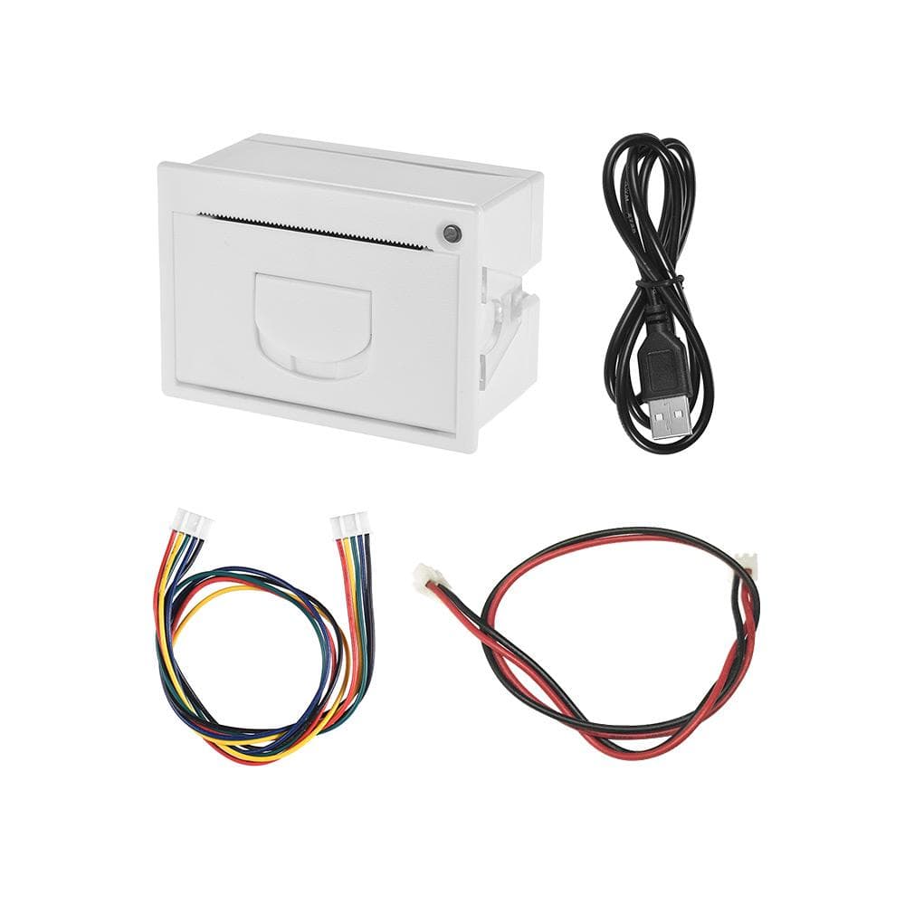 GOOJPRT QR204 58mm Mini Embedded Receipt Thermal Printer TTL + USB RS232 white