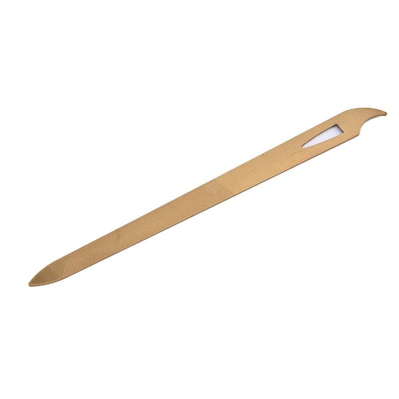 Stainless Steel Nail File Double Sides Thick Nails Pedicure Metal Nail File gold