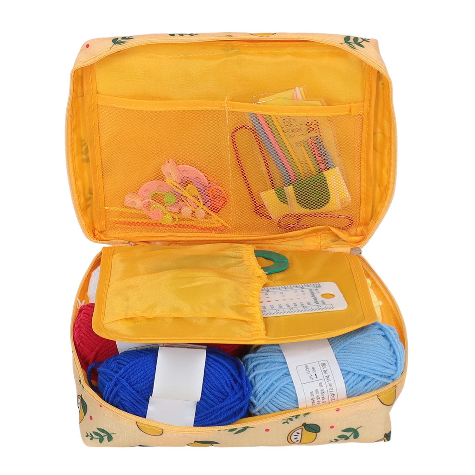 Crochet Hooks Set Craft Sanding Ergonomic Hand Knitting Art Tools for Beginners Arthritic Hands yellow