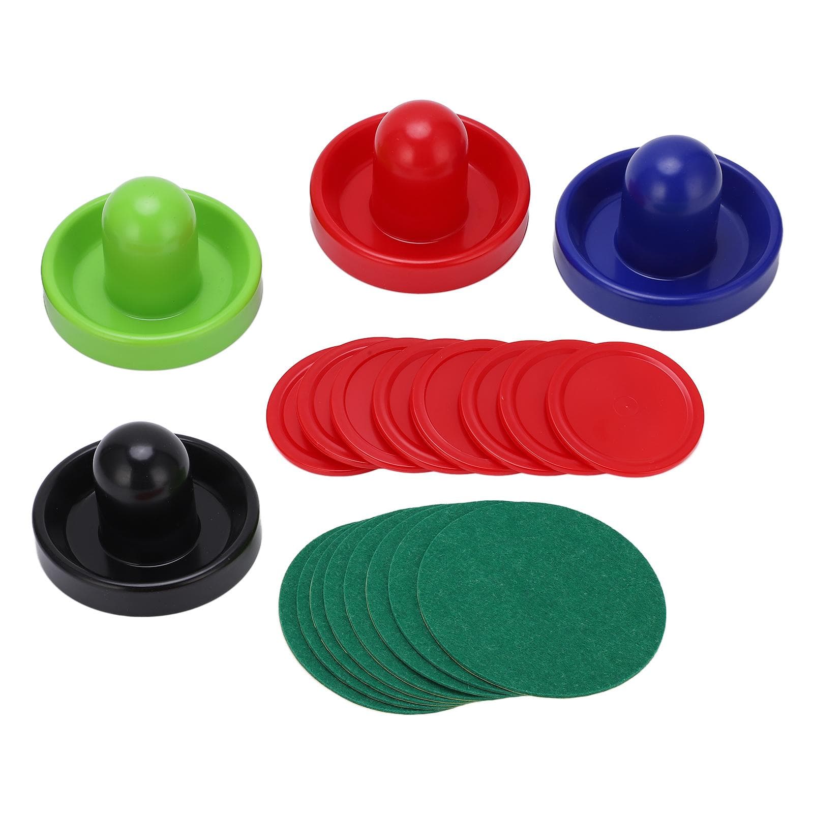 Multicolor Hockey Accessory Set Pushers Pucks Replacement Tables Game Pushers Pucks Kit