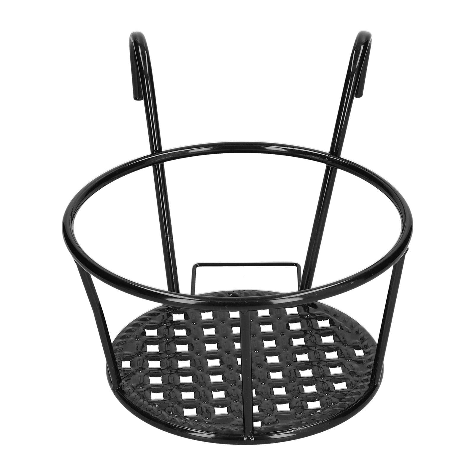 Hanging Railings Planter Containers Outdoor Plant Stand Over The Rail Flower Pot Holder for Patio black