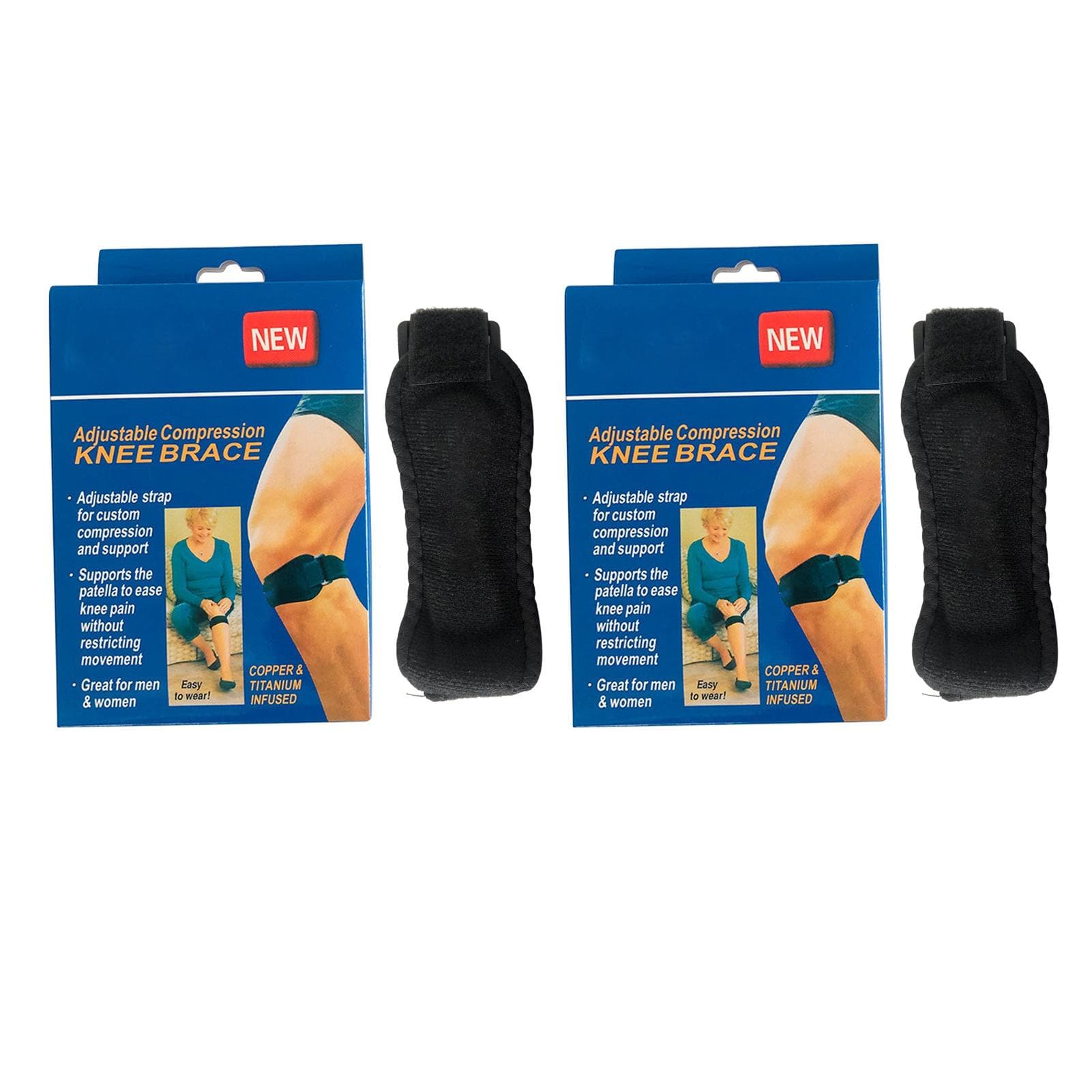 Patella Knee Strap Patellar Tendon Stabilizer Support Band for Knee Pain Relief Basketball Running
