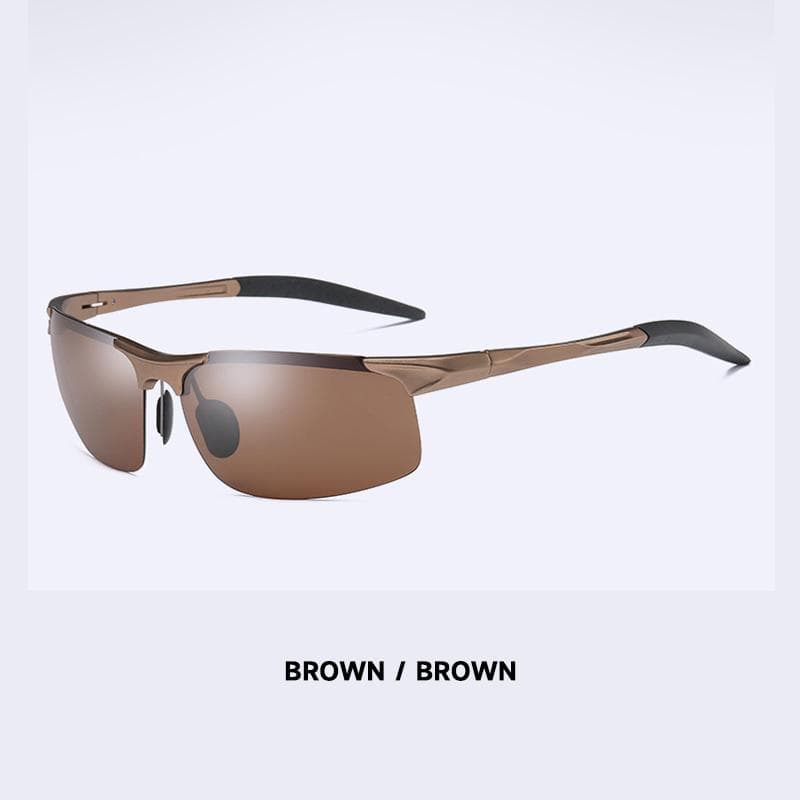Lightweight Aluminum Magnesium Sports Glasses UV400 Protection for Men Running Cycling Outdoor Activities
